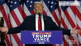 Trump Speech Speaks Victory Florida Huge With His Wife