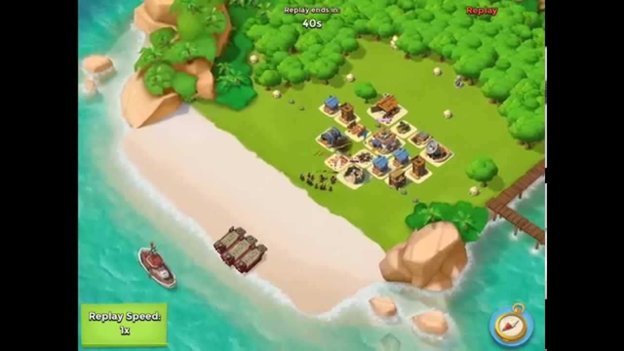 Successful Home Base Defense in Boom Beach (Level 5 HQ) YouTube
