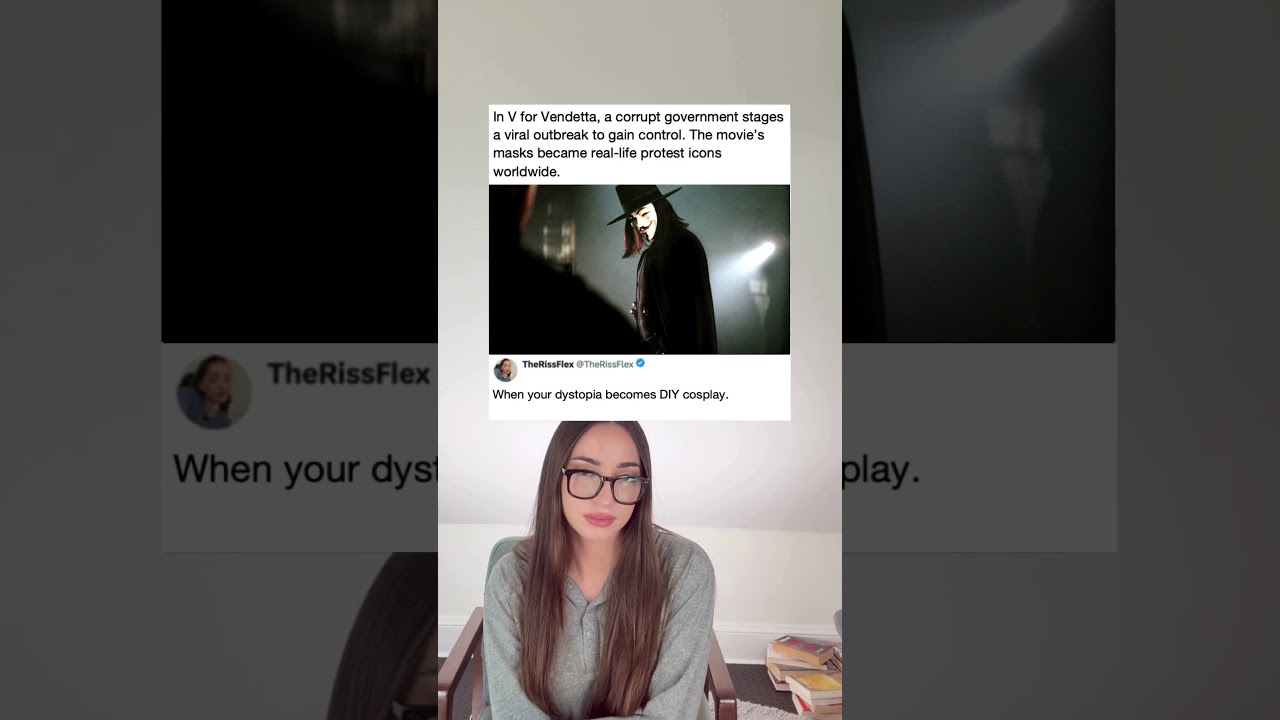 In V for Vendetta, a corrupt government stages a viral outbreak to gain control...