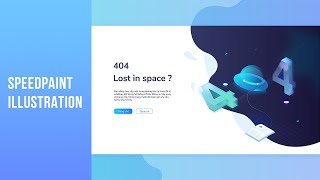 IILUSTRATION | 404 page | Speedpaint