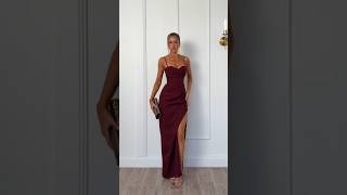 ZINNIA Maxi Dress - Burgundy❤️ #fashion #model #beauty #style #viral #shorts