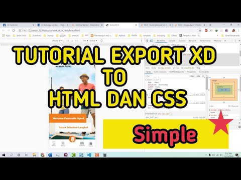 Tutorial Export XD to Html, CSS