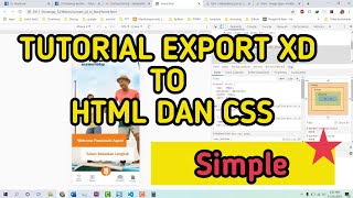 Tutorial Export XD to Html, CSS
