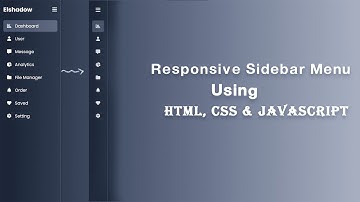 How to Create a Professional Sidebar with Collapsible Menu | HTML, CSS & JavaScript