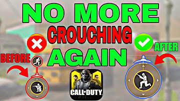 How To Stop Crouching In Codm | Never Crouch Again 💯% Working Tutorial/Guide