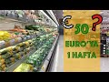 Haftalık Market Alışverişimiz | 50 euro'ya neler aldık? | 2020