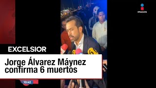 Álvarez Máynez regresa al lugar del accidente para la identificación de los fallecidos