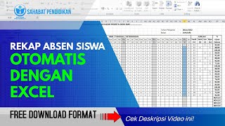 Cara Rekap Absen  Siswa Otomatis dengan Excel | Free Download Format | Tinggal Edit / Isi