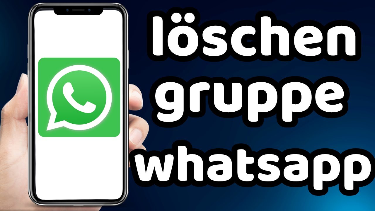 wie lösche ich eine Whatsapp Gruppe 2023 - YouTube