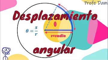 ¿Cuáles son las unidades utilizadas en el desplazamiento angular?