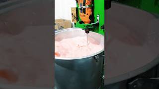 máquina mezcladora industrial hecha en casa