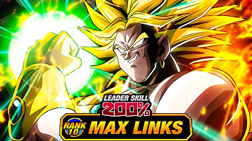 VILLAIN DOKKANFEST LR! LEVEL 10 LINKS 100% DOKKANFEST LR INT LSSJ BROLY! (DBZ: Dokkan Battle)