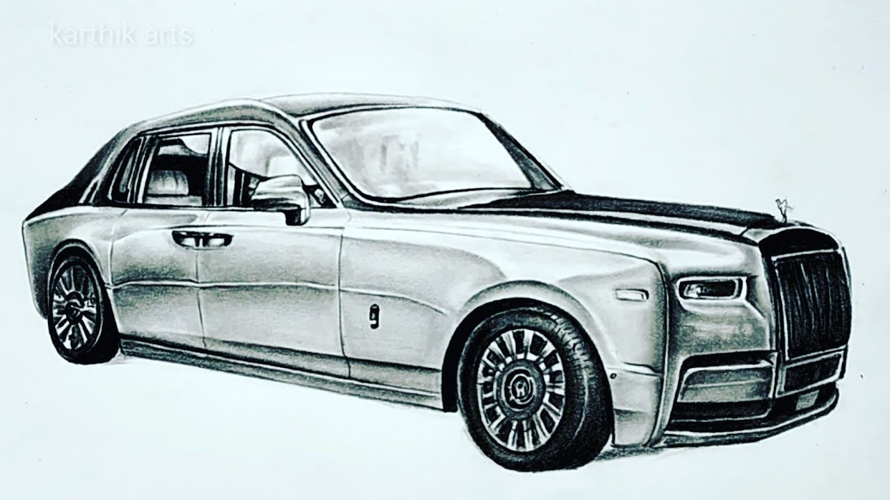 Как легко нарисовать rolls royce