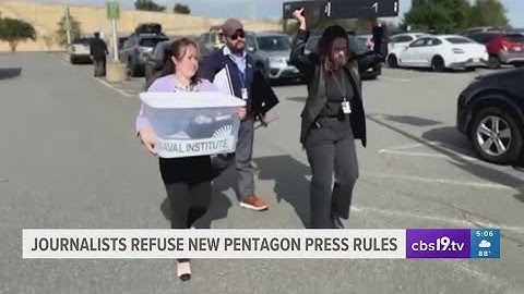 Journalists refuse new Pentagon press rules