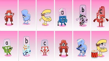 Sprunki Alphabet Lore A, B, C vs Sprunki Alphablocks A, B, C | Compilation Incredibox