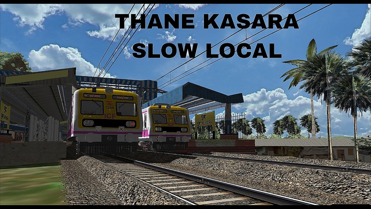 MUMBAI SUBARBAN EMU ACTION / JOURNEY IN CR LOCAL / THANE KASARA SLOW LOCAL / MSTS / OPEN RAILS