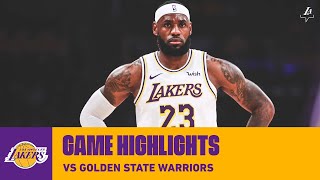 Highlights Lebron James Vs. Den State Warriors 101619 Lakers