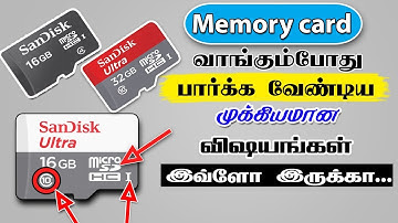 memory card buy tips  | memory card types & class explain in tamil