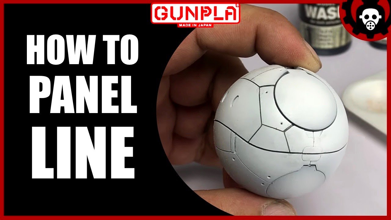 HOW to PANEL LINE Gunpla Gundam Tutorial Vallejo Colors 2021