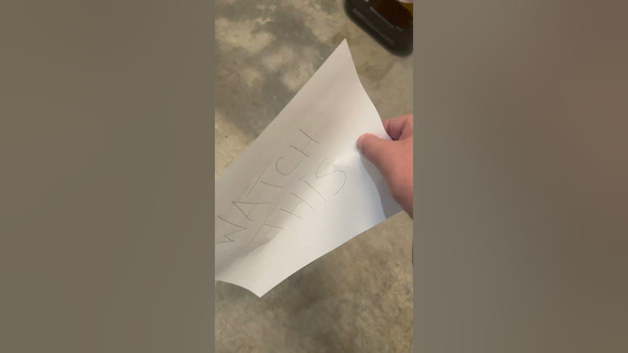 Magic Disappearing Ink 🤯 YouTube