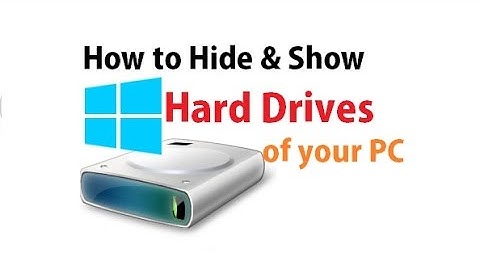 How to Hide & Show Hard drives of your Computer/Laptop [Urdu/Hindi]