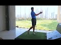 Focus on the target for distance control at Topgolf Dubai
