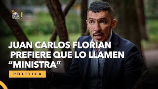 Juan Carlos Florian quiere que lo llamen "ministra"
