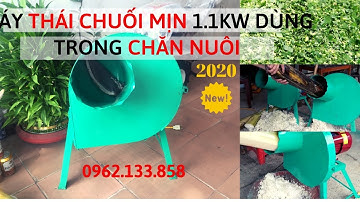 Máy Thái Chuối,Bằm Cỏ Mịn 1,1KW