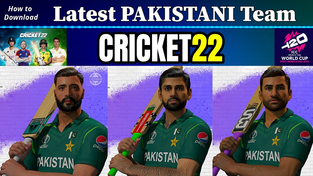 how-to-download-pakistani-team-in-cricket-22-youtube