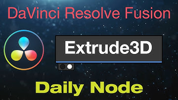DaVinci Resolve Extrude 3D Node