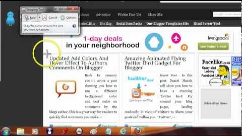 Use Snipping Tool To Take Screenshot Images On Windows 7 And Vista