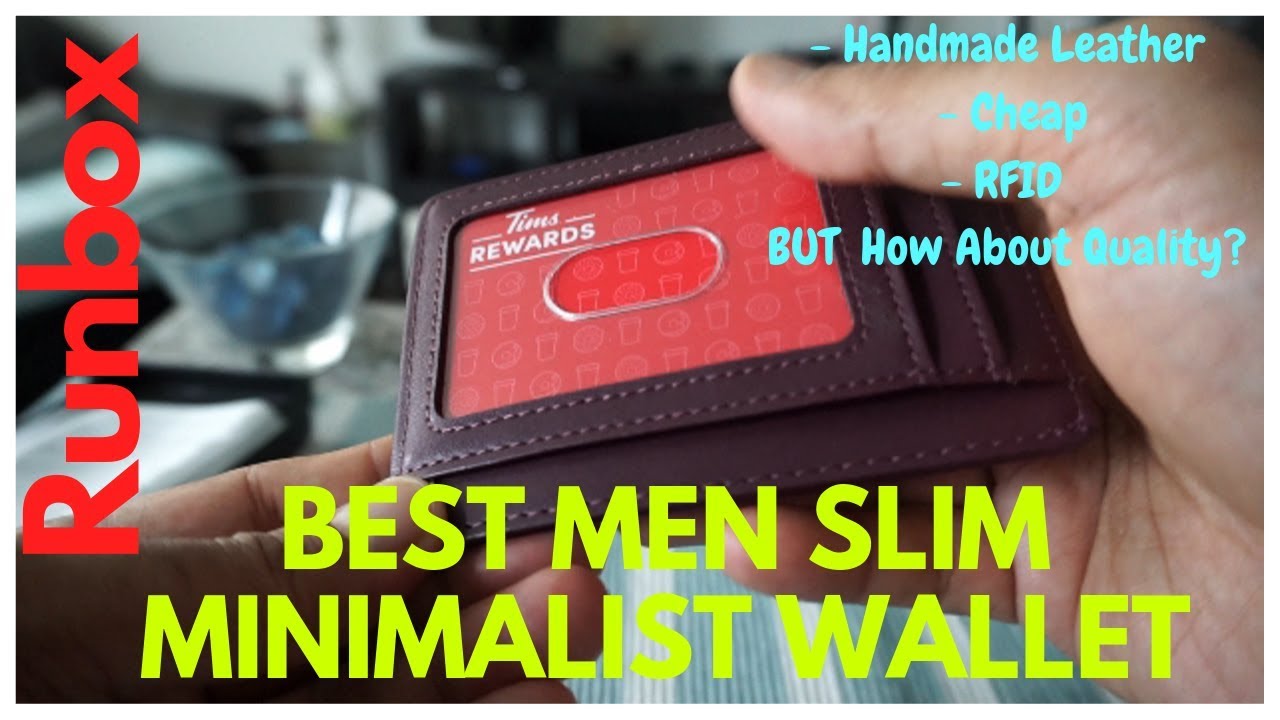 Best Men Slim Minimalist Wallet with RFID | Non-Affiliated Review & Unboxing