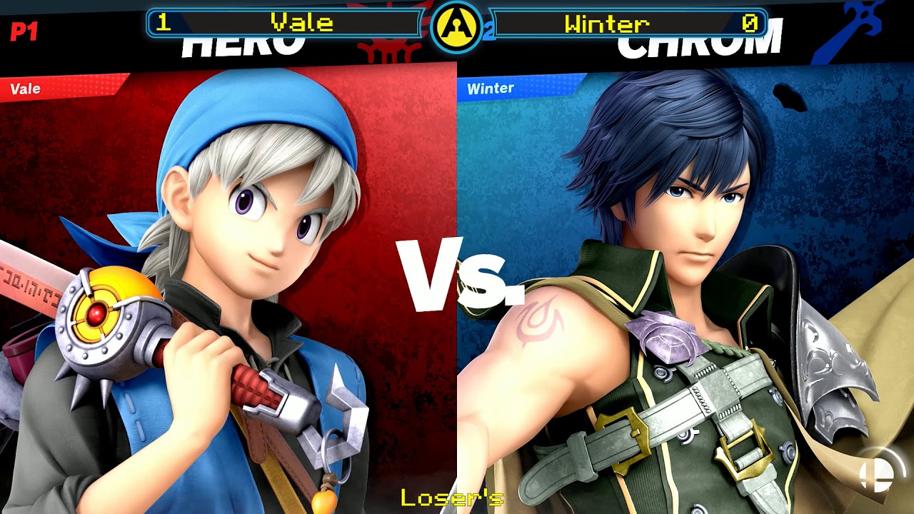 Winter(Chrom) vs Vale(Hero)  Arcade Legacy #29 SSBU  Losers rd 5