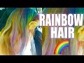 How to Hair Chalk - PINK AND RAINBOW DIY