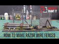 Making razor wire fences for octarius  fallout  zombicide  warhammer 40k