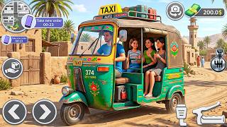 Tuk Tuk Rickshaw Driving Game: Girl pick drop auto rickshaw driving simulator 3d - android gameplay screenshot 2