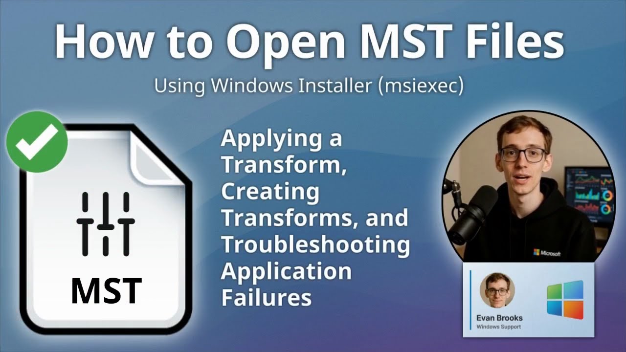 How to Open MST Files (Windows Installer (msiexec)) - YouTube