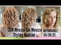 AFFORDABLE 2a/2b/2c Wavy Curly Hair Styling Routine Super Fine Hair