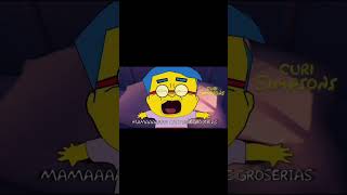 Milhouse: mamá bart está diciendo groserías 🤬 mamá bart está fumando 🚬