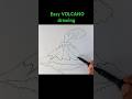 Easy VOLCANO Drawing 
