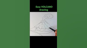 Easy VOLCANO drawing
