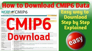 How to Download CMIP6 Data || GCM Data Download || SSP585 | SSP245|| Climatic Models Data Downlaod |