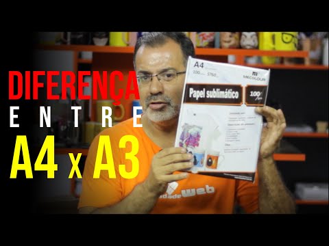 Vídeo: Diferença Entre Papel De Tamanho A4 E A3