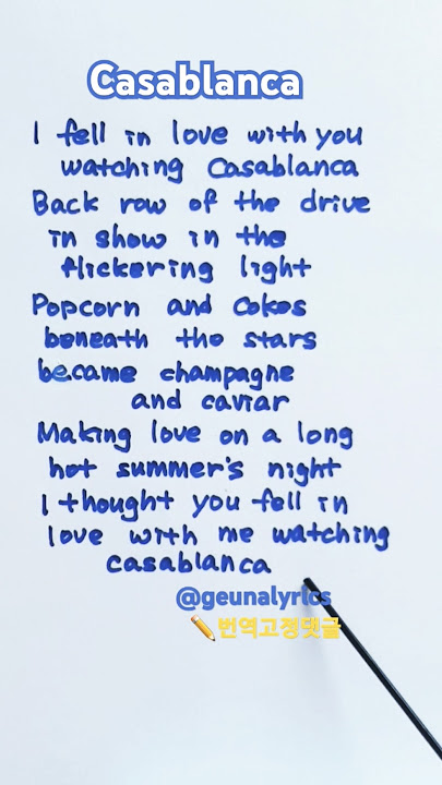 🍿 Casablanca - Bertie Higgins. Rasakan kerinduan yang mendalam.