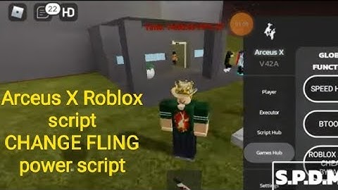 arceus x roblox script (how to change) fling power