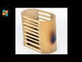 How to make bamboo pen holder /easy make a pen holder out of bamboo /bamboo craft //#Art Plan #