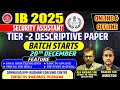 IB SA tier 2 desciptive paper | IB Security Assistant descriptive paper | hindi english translation