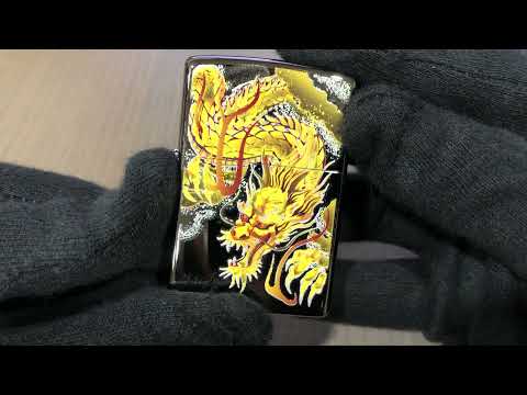 【ZIPPO】日系~Bright Art-和柄龍圖案彩印加工打火機