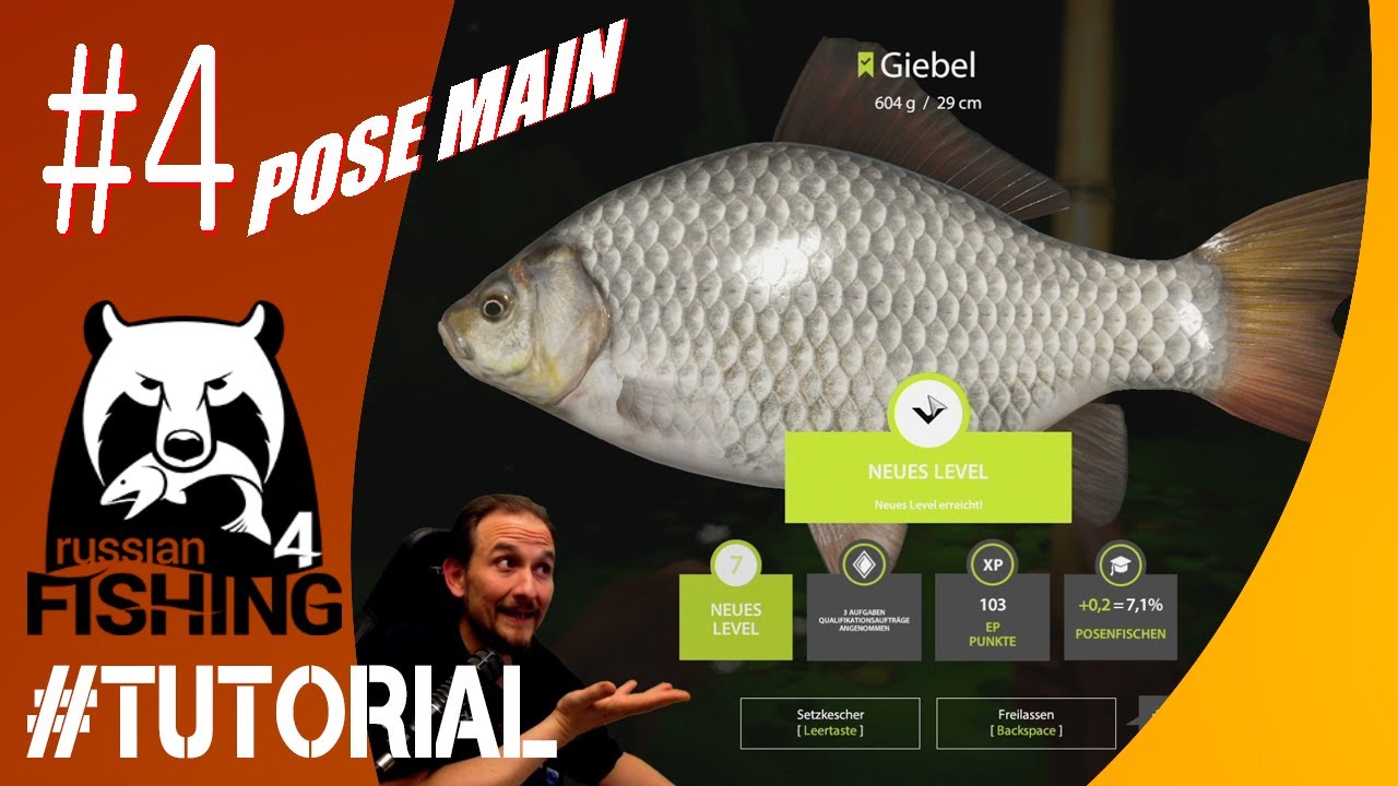 Russian Fishing 4 - Anfänger Tutorial Pose 4 - Stippen, Moskito-See