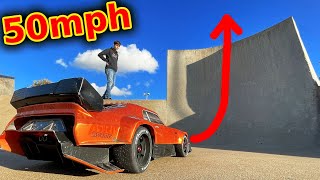 80mph RC Car VS Vertical Ramp screenshot 4